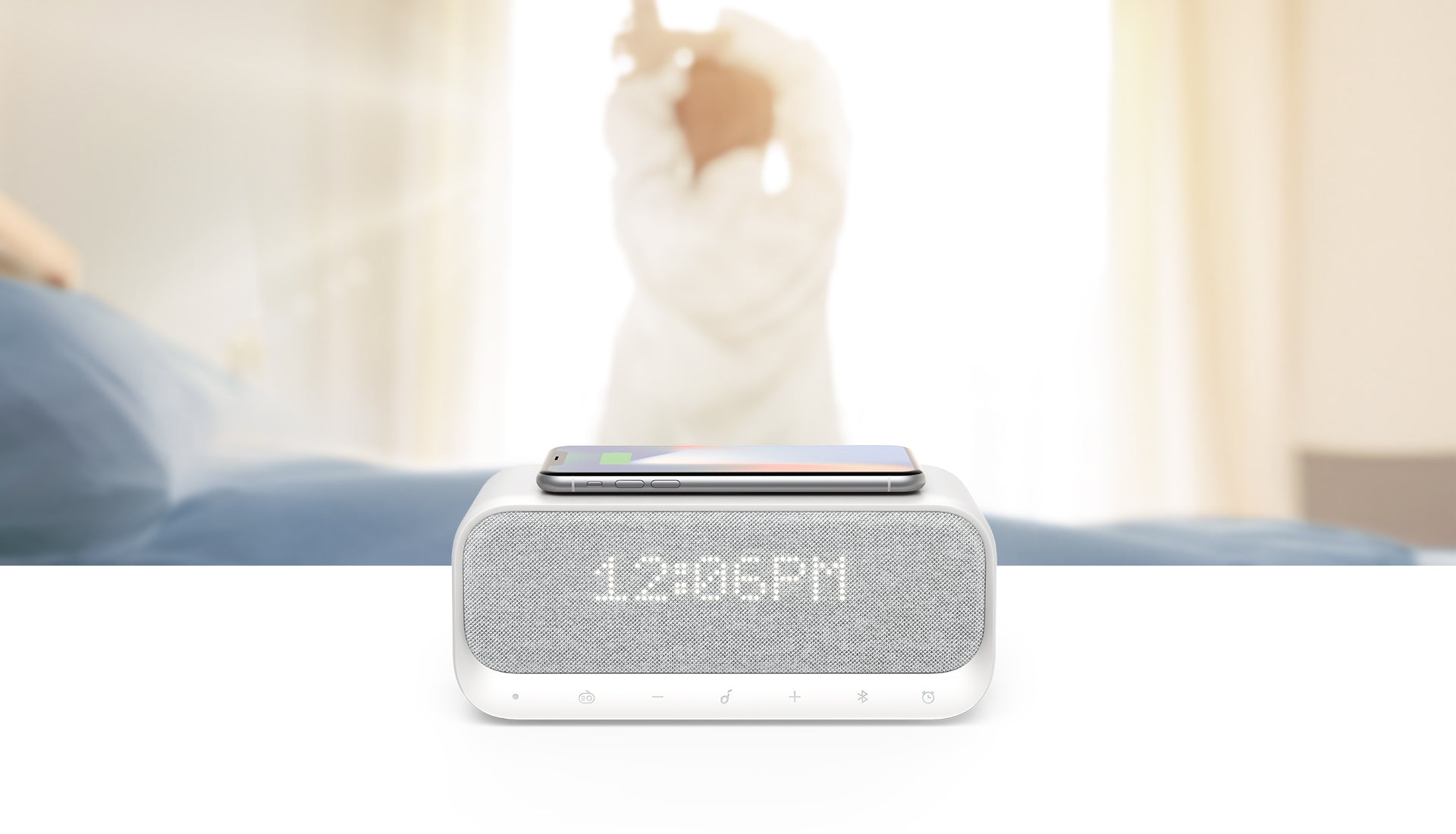 anker wakey bluetooth speaker white