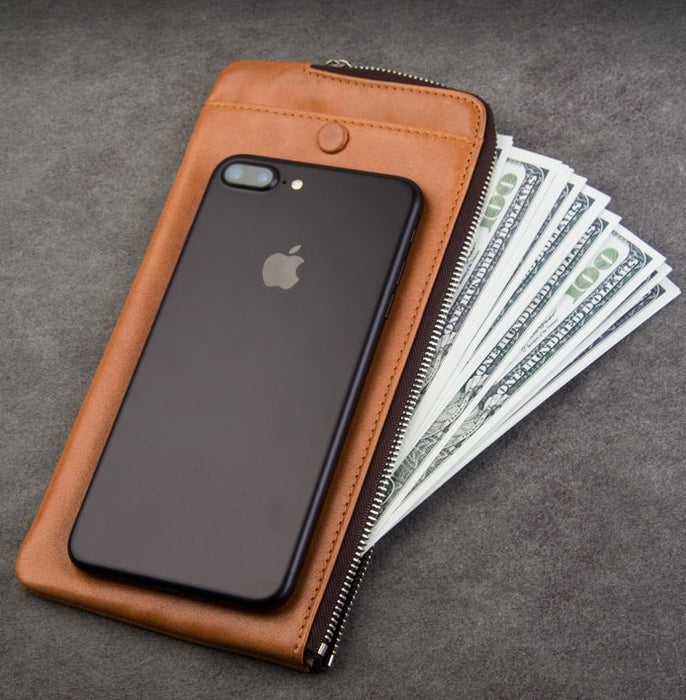 Genuine Leather Handmade Case for iPhone / Samsung / Oppo / Huawei - Qialino