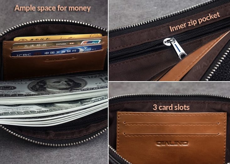 Genuine Leather Handmade Case for iPhone / Samsung / Oppo / Huawei - Qialino
