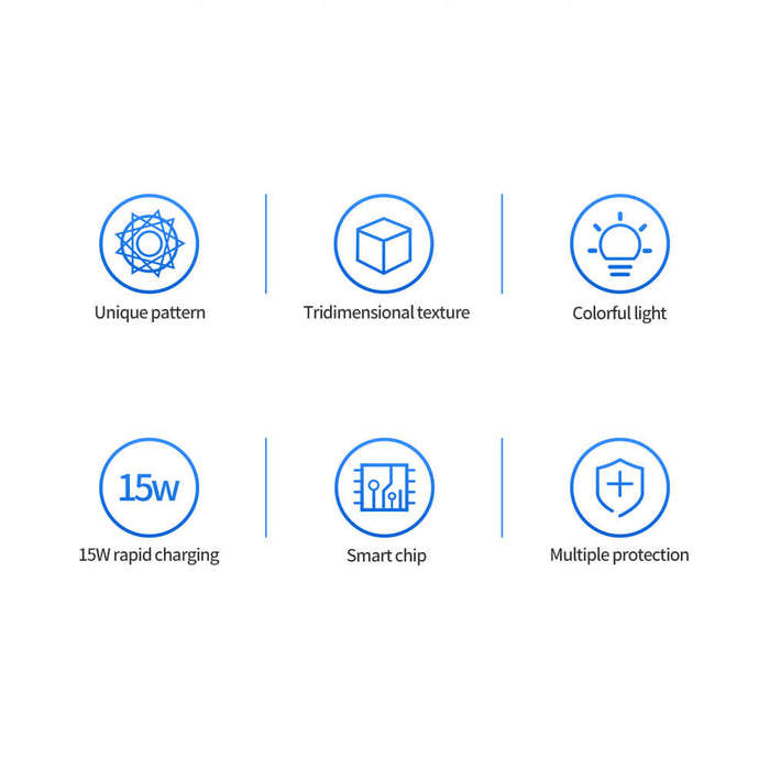 باور كولور (بلانيت) 15 وات - شاحن لاسلكي سريع  لايفون وسامسونج وهواوي - نيلكين