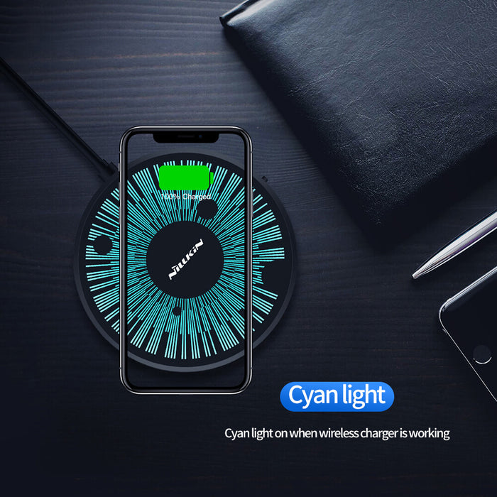 باور كولور (بلانيت) 15 وات - شاحن لاسلكي سريع  لايفون وسامسونج وهواوي - نيلكين