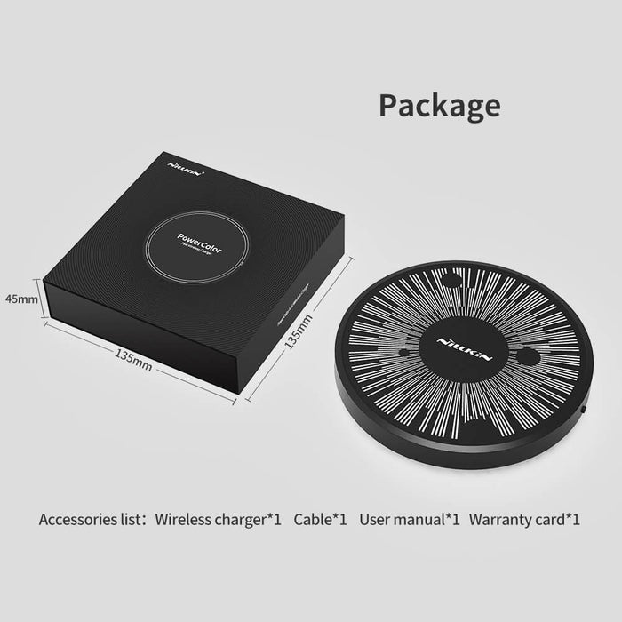 باور كولور (بلانيت) 15 وات - شاحن لاسلكي سريع  لايفون وسامسونج وهواوي - نيلكين