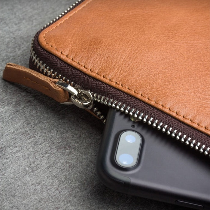 Genuine Leather Handmade Case for iPhone / Samsung / Oppo / Huawei - Qialino