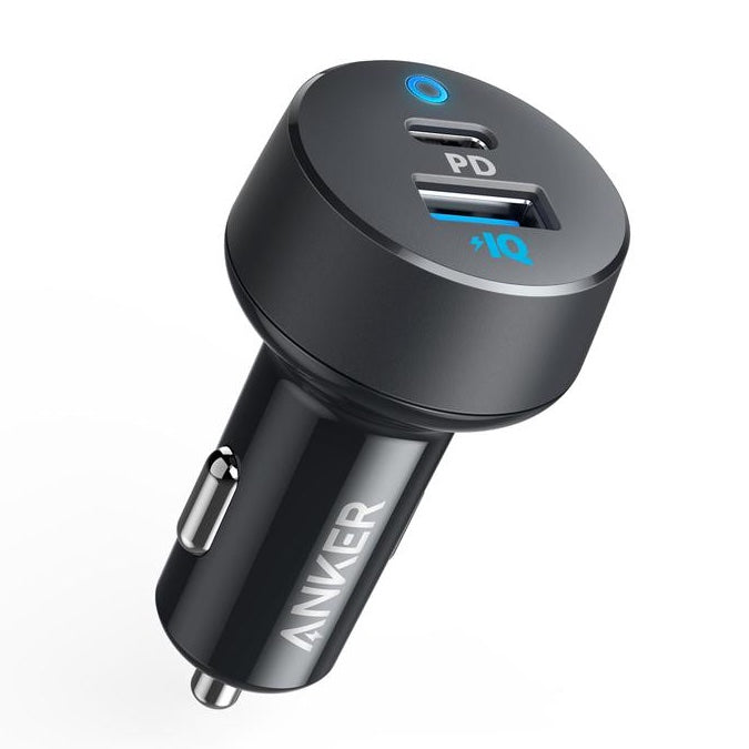 شاحن سيارة انكر USB-C و USB-A ٣٠ وات PD للشحن السريع لايفون و سامسونج
