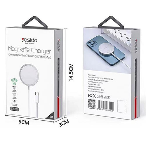 شاحن مغناطيسي لاسلكي Yesido MagSafe Charger