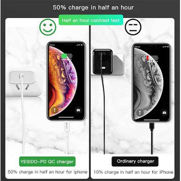 شاحن حائط سريع الشحن ١٨ واط للايفون