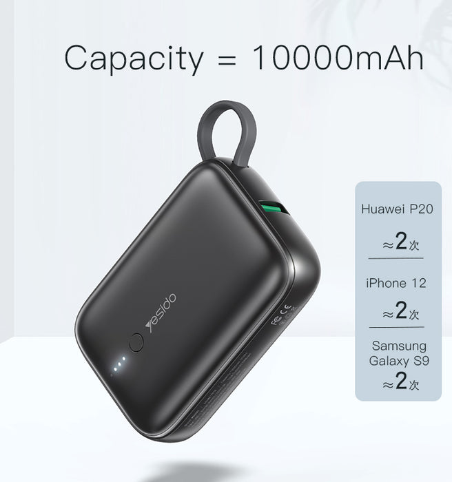 Smallest Power Bank PD/USB-C Fast Charging 10000 mAh - Yesido