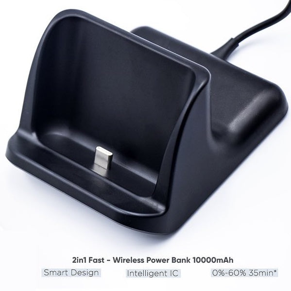 Wireless Charger / Power Bank 10000 mAh 18 Watt PD fast charging - Powerology