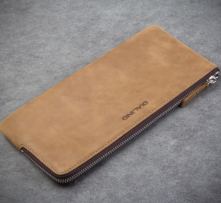 Genuine Leather Handmade Case for iPhone / Samsung / Oppo / Huawei - Qialino