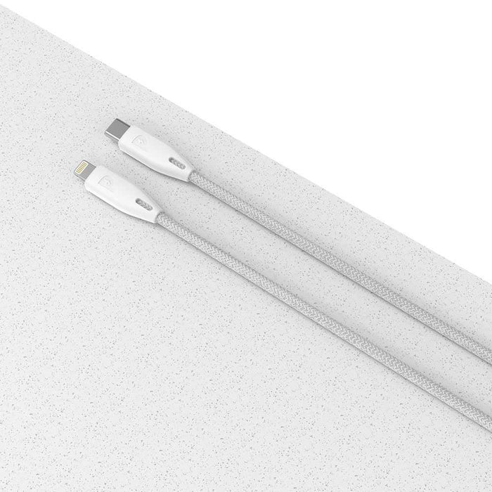 كابل شحن ايفون / ايباد نايلون عالي الجودة من USB-C إلى Lightning  بطول ٢ متر معتمد MFI من ابل - Powerology