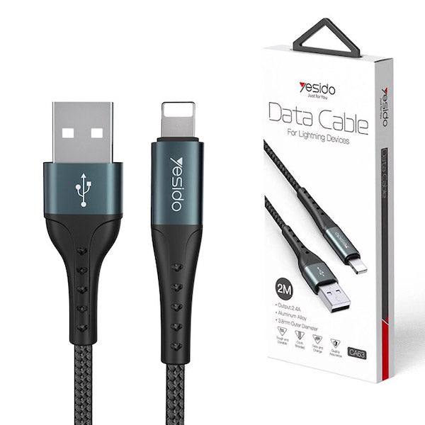 Lightning Charing Cable for iPhone & iPad  2 Meters - YESIDO