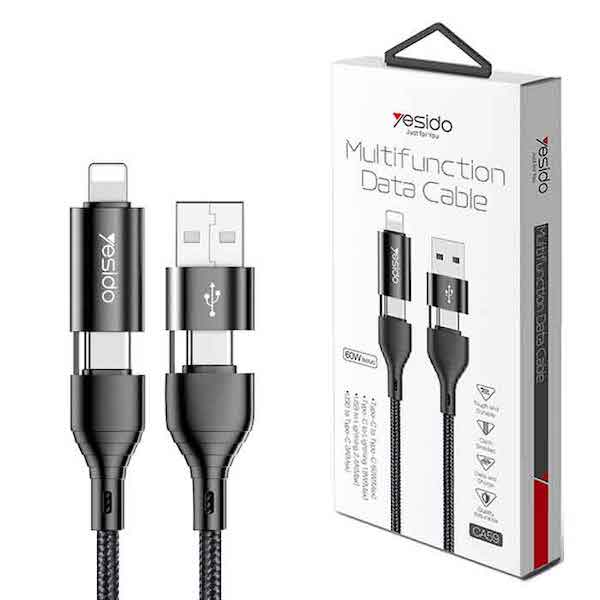 4-in-1 Multi-Use Fast Charging Cable Up To 60W - YESIDO